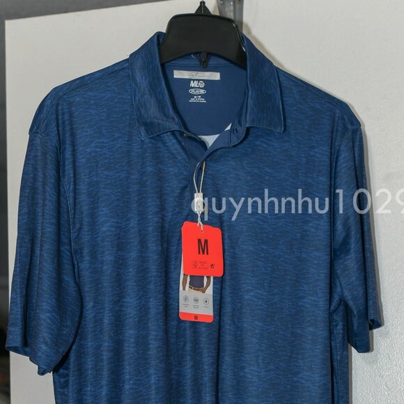 Greg Norman Men's ML75 Polo in blue - Picture 3 of 7